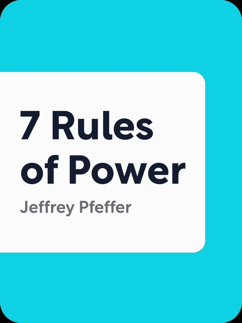 7 Rules of Power book cover