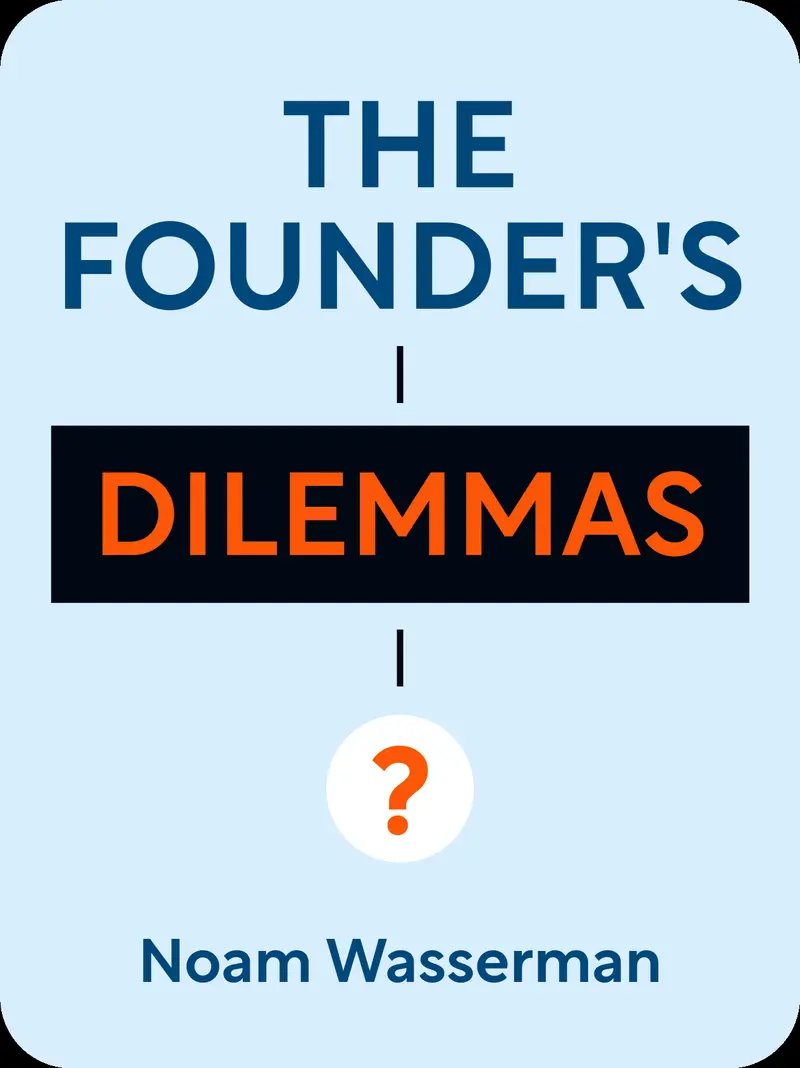 The Founder's Dilemmas book cover