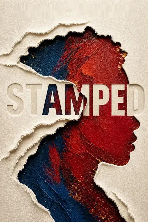 Stamped book cover