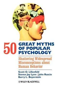 50 Great Myths of Popular Psychology book cover