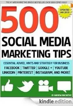 500 Social Media Marketing Tips book cover