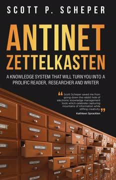 Antinet Zettelkasten book cover