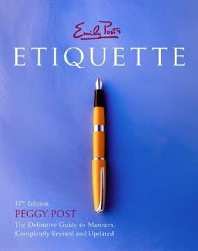 Emily Post's Etiquette book cover