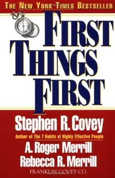 First Things First book cover