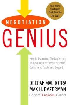 Negotiation Genius book cover