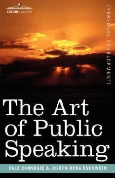The Art of Public Speaking book cover