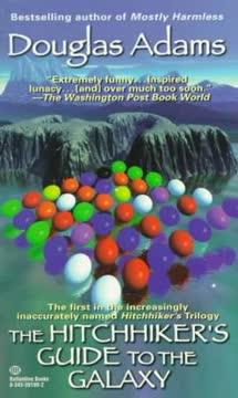 The Hitchhiker’s Guide to the Galaxy book cover