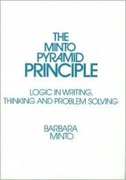 The Minto Pyramid Principle book cover