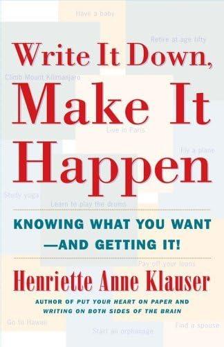 Write It Down, Make It Happen book cover