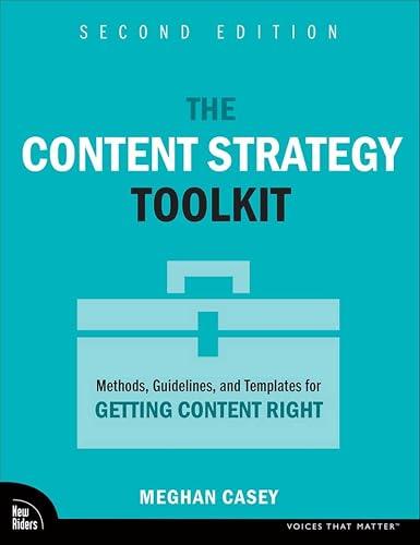 Content Strategy Toolkit, The book cover