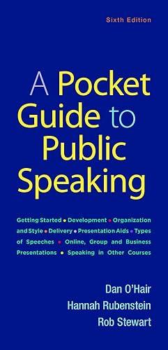 A Pocket Guide to Public Speaking book cover