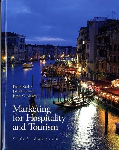 Marketing for hospitality and tourism book cover