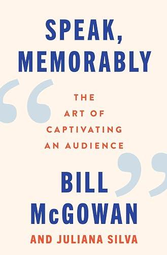 Speak, Memorably book cover