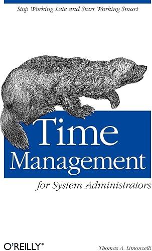 Time Management for System Administrators book cover