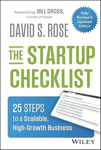 The Startup Checklist book cover