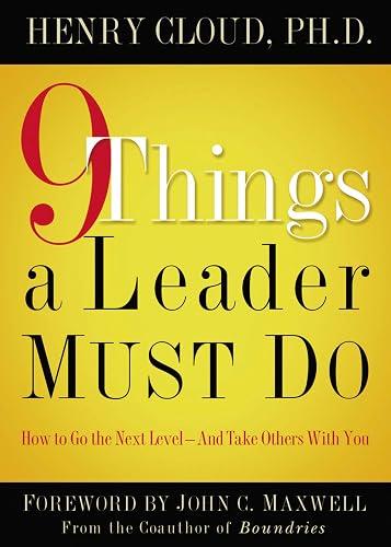 9 Things a Leader Must Do book cover