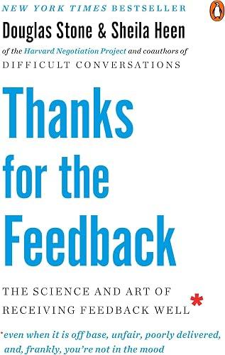 Thanks For The Feedback book cover