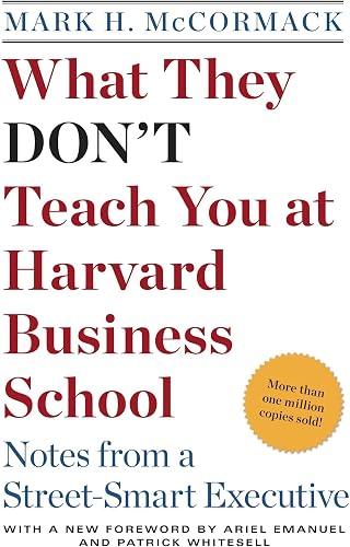 What They Don’t Teach You At Harvard Business School book cover
