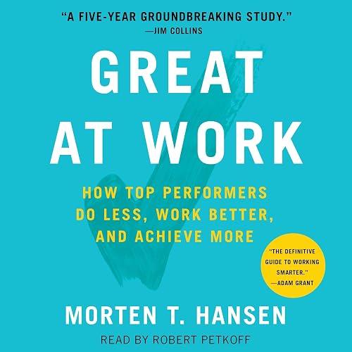 Great At Work book cover