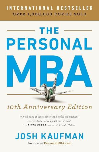 Josh Kaufman’s The Personal MBA book cover