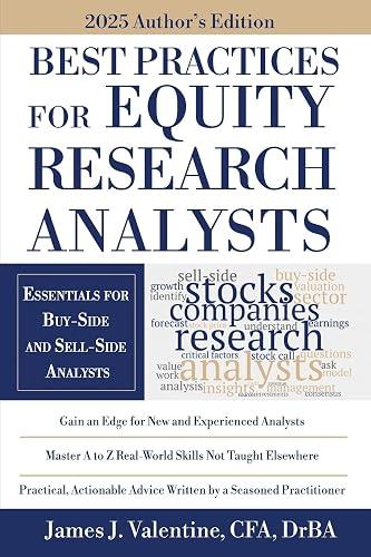 Best Practices for Equity Research Analysts book cover