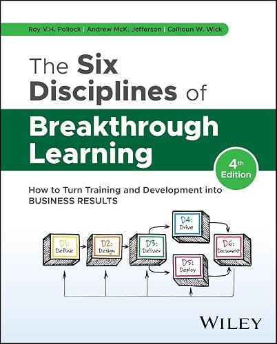 The Six Disciplines of Breakthrough Learning book cover