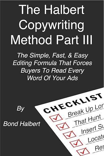 The Halbert Copywriting Method Part III book cover