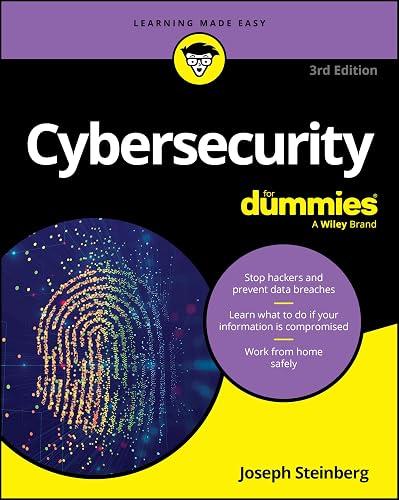 Cybersecurity For Dummies book cover