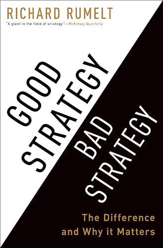 Good Strategy, Bad Strategy book cover