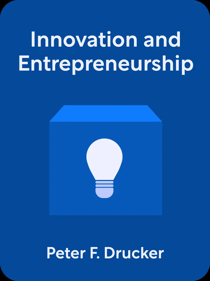 Innovation and Entrepreneurship book cover