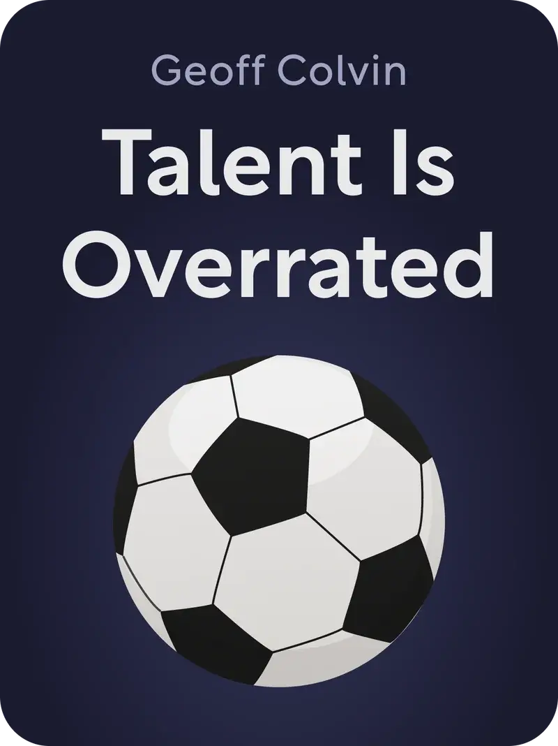 Talent Is Overrated book cover