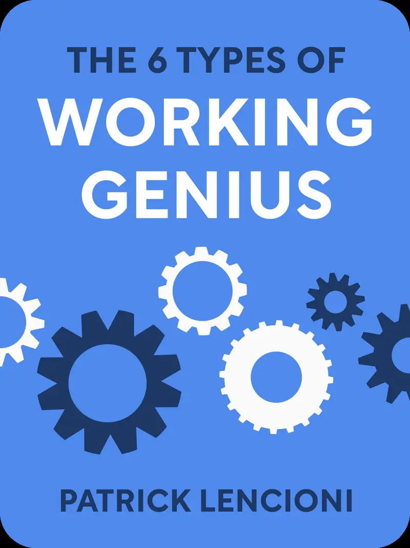 The 6 Types of Working Genius book cover