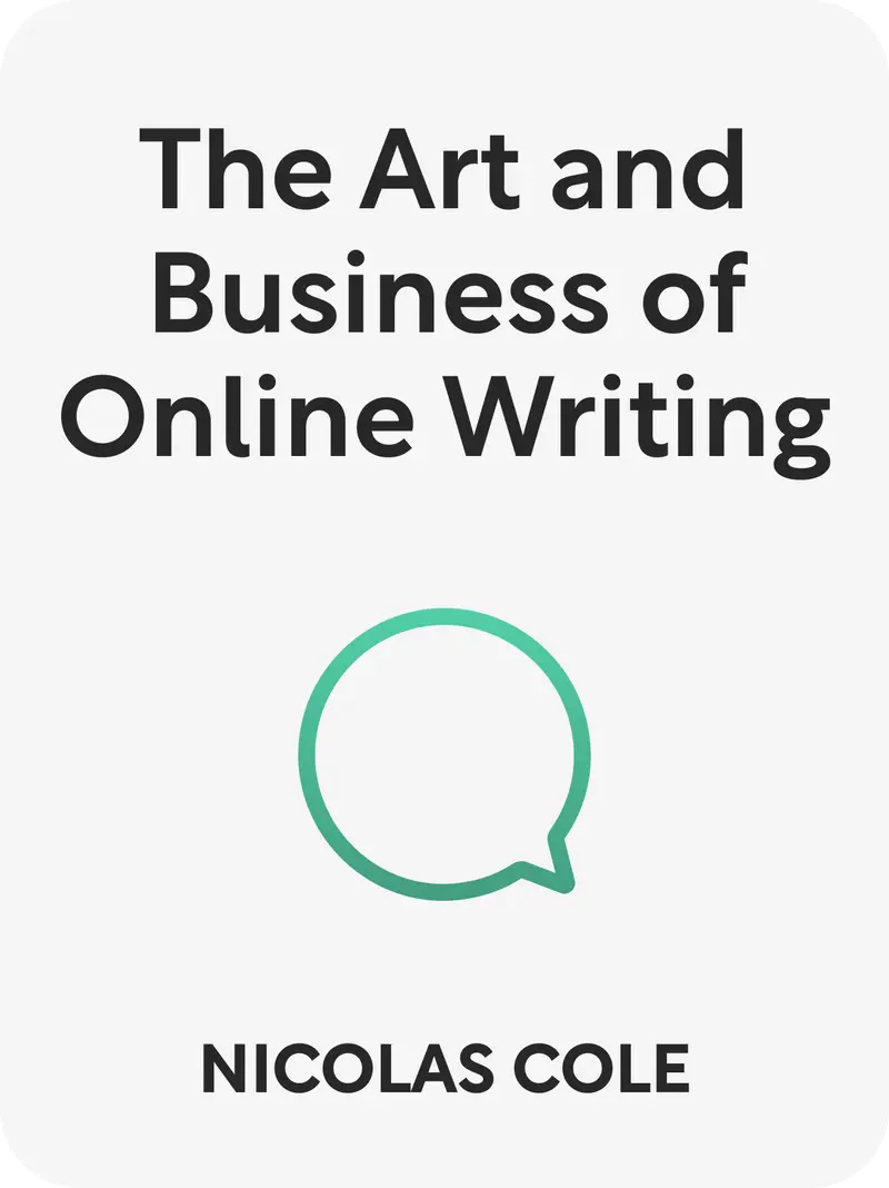 The Art and Business of Online Writing book cover