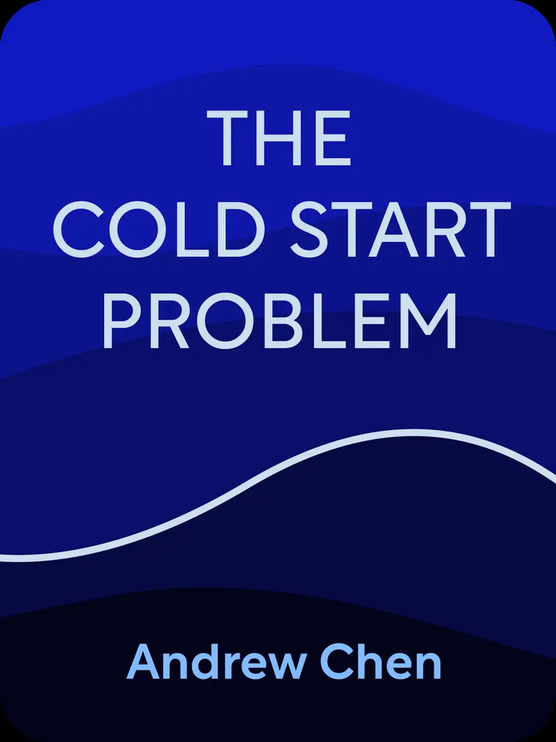The Cold Start Problem book cover