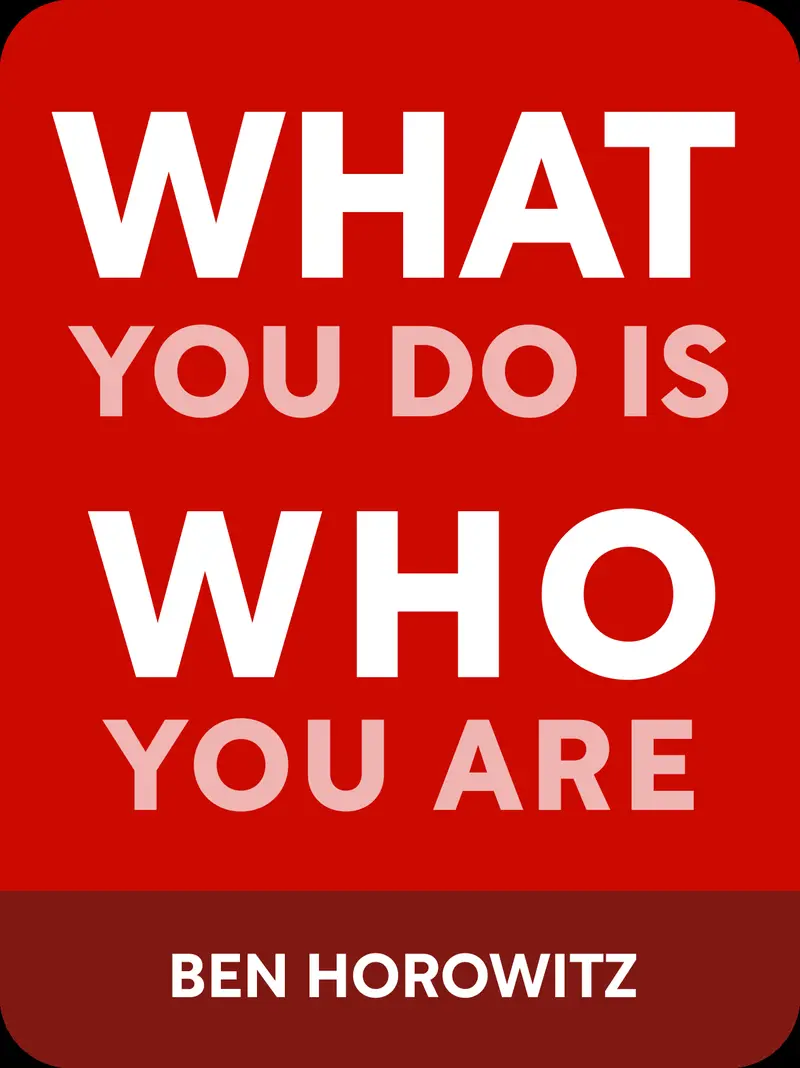 What You Do Is Who You Are book cover