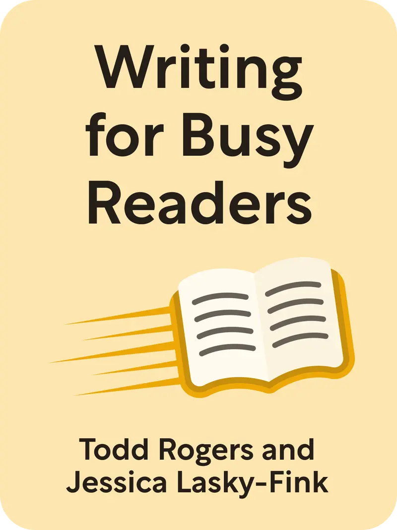Writing for Busy Readers book cover
