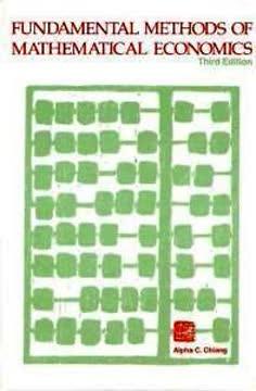 Fundamental Methods of Mathematical Economics book cover