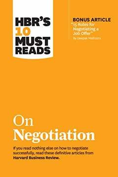 HBR's 10 Must Reads on Negotiation book cover