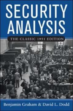 Security Analysis book cover