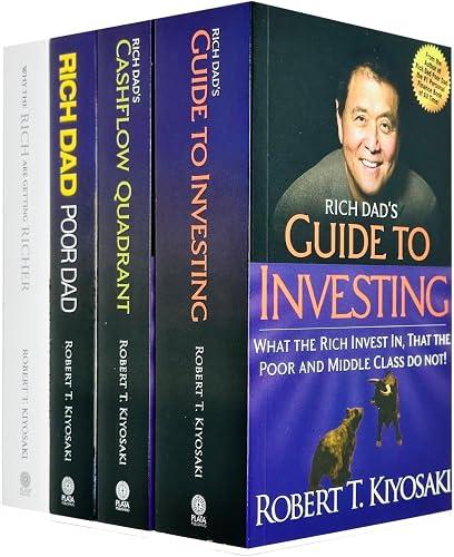 Rich Dad Poor Dad, Cash Flow Quadrant, Guide to Investing-3 Book Set book cover